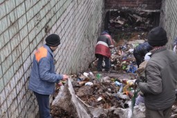 В Тирасполе расчистили от мусора подземный переход